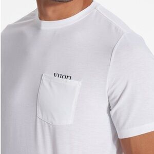 Vuori Men's Current White Pocket T-Shirt